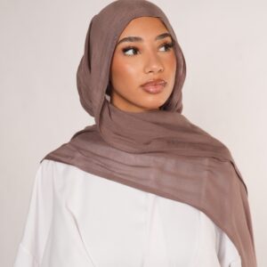 Masanda Modal Hijab – Zeitloses Nude Brown für eleganten Stil