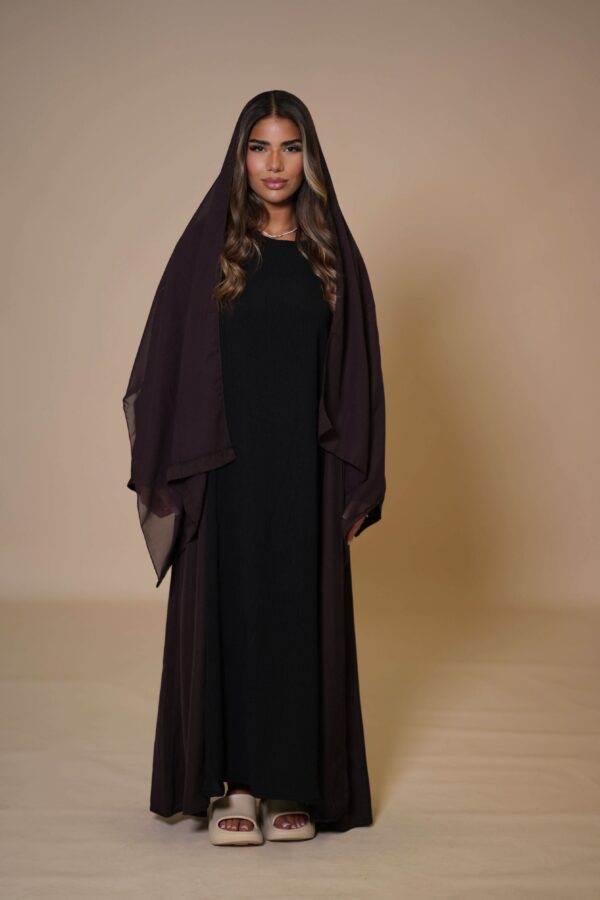 Masanda French Abaya – Elegantes Brown Sugar für stilvolle Auftritte - Image 4