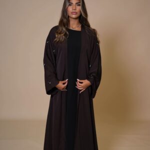 Masanda French Abaya – Elegantes Brown Sugar für stilvolle Auftritte
