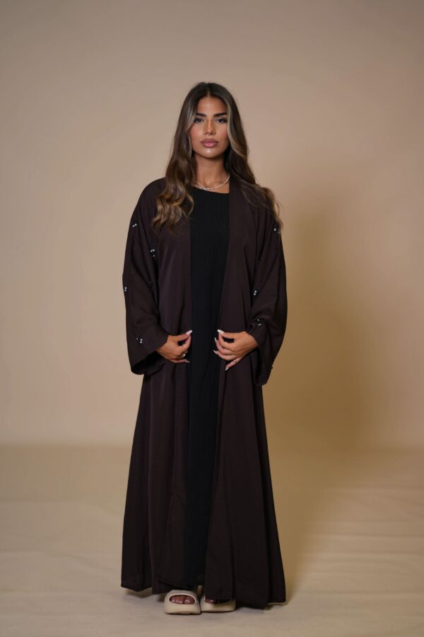 Masanda French Abaya – Elegantes Brown Sugar für stilvolle Auftritte