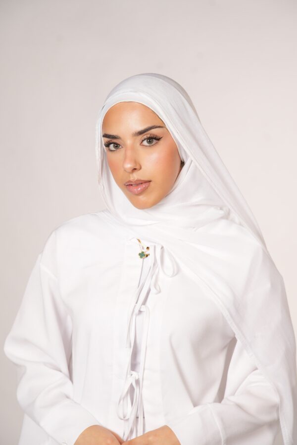 Masanda Modal Hijab – Klassisches Weiß für zeitlose Eleganz